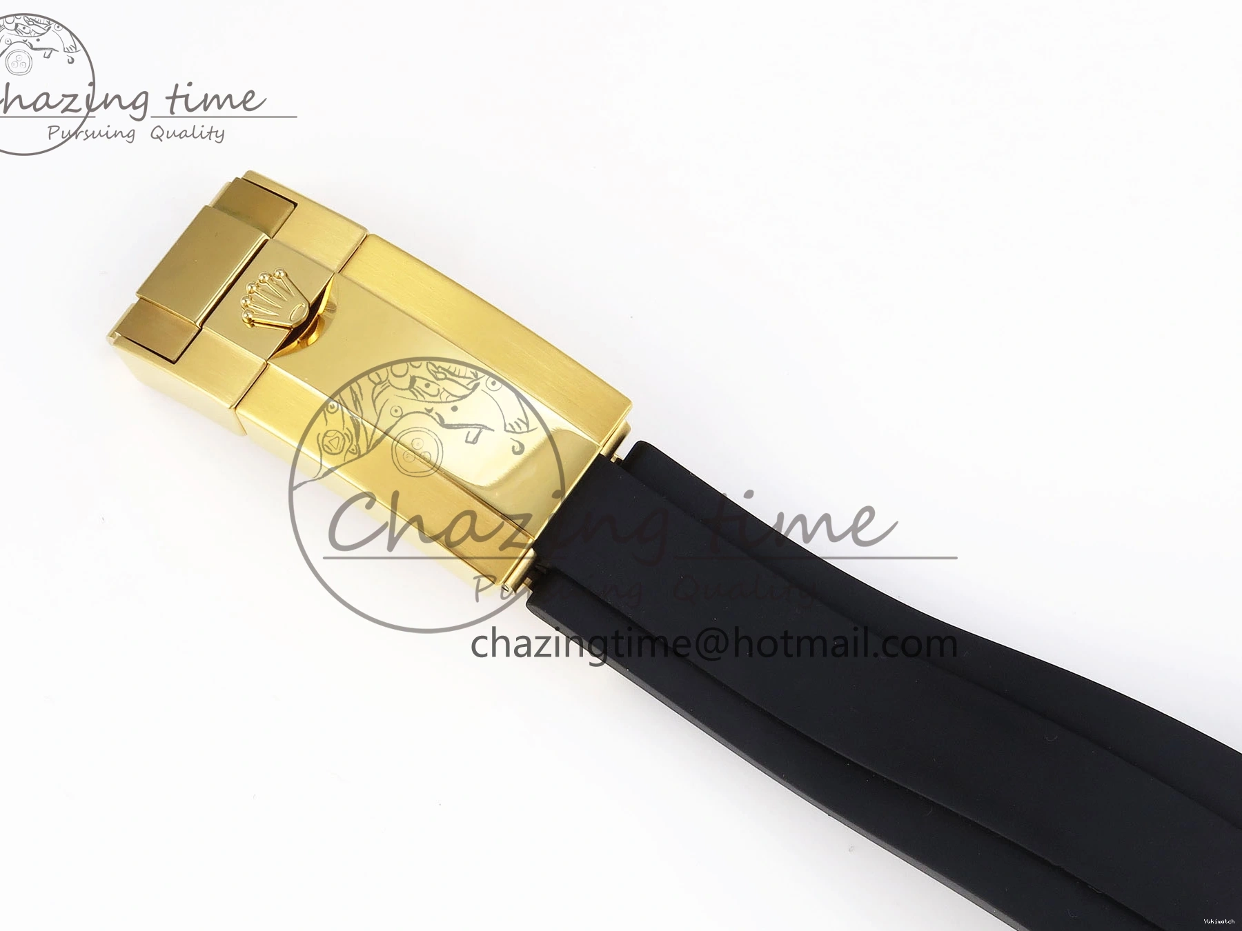 EDITION DAYTONA STRAP 116518 DIAL 1:1 YG BLACK RUBBER APSF ON SH4130 BEST OYSTERFLEX 0426